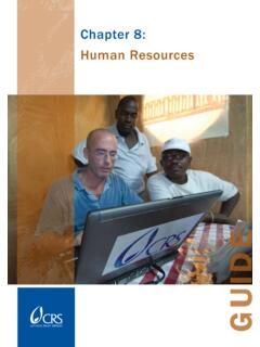 Chapter 8: Human Resources - CRS