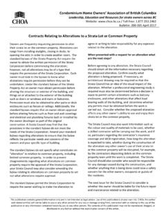 200-001 Alterations to a Strata Lot or Common ... - CHOA