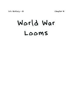 U.S. History World War Looms - iComets.org
