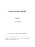 HAZARD ASSESSMENT REPORT Hydrazine - …