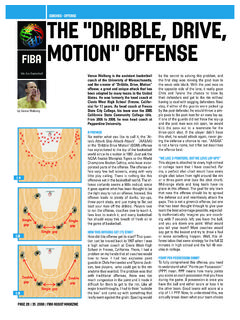 THE DRIBBLE, DRIVE, MOTION OFFENSE - FIP