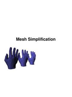 Mesh Simplification - Computer graphics