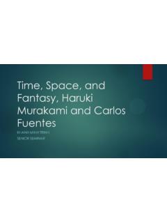 Time, Space, and Fantasy, Haruki Murakami and Carlos Fuentes