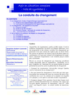 Agir en situation complexe - esen.education.fr