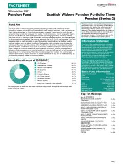 Pension Portfolio Three Pension PDF Factsheet