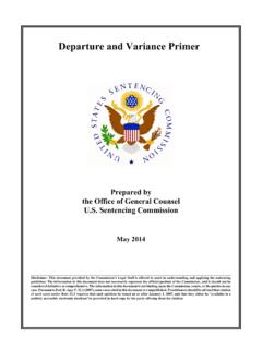 Departure and Variance Primer - United States Sentencing ...