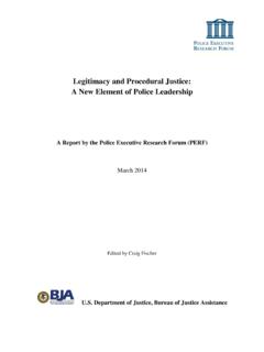 Legitimacy and Procedural Justice: A New Element of Police ...