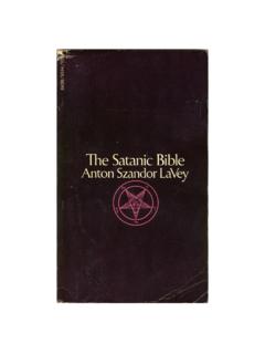 The Satanic Bible (Underground Edition 2)