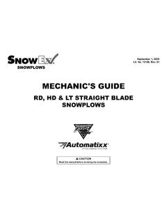 MG SnowEx RD, HD &amp; LT Straight Blade Snowplows