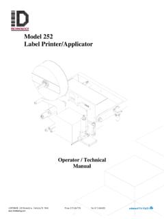 Model 252 Manual - Arnold Packaging