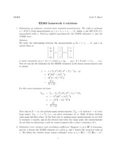 EE363 homework 4 solutions - Stanford University