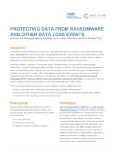 PROTECTING DATA FROM RANSOMWARE AND OTHER …
