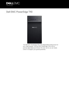 Dell EMC PowerEdge T40 Technical Guide