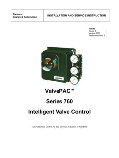 Series 760 Intelligent Valve Control - Trerice