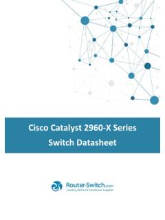 Cisco Catalyst 2960-X Series Switch Datasheet