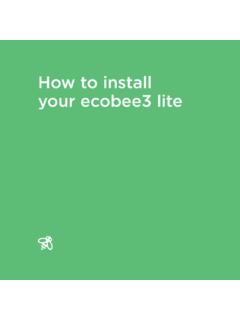 How to install your ecobee3 lite