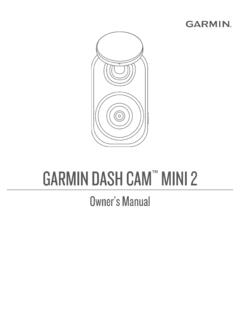 Garmin Dash Cam™‎ Mini 2 Owner’s Manual