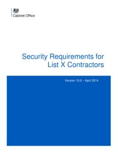 Security Requirements for List X Contractors - GOV.UK