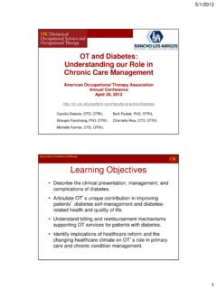 OT and Diabetes: Understanding our Role in Chronic Care ...