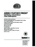 ARDEX FEATHER FINISH - ARDEX Americas Home