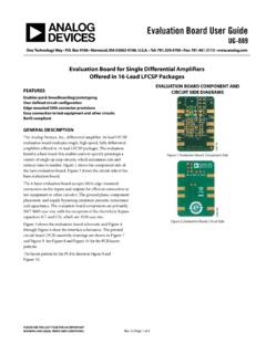 Evaluation Board User Guide - Analog Devices