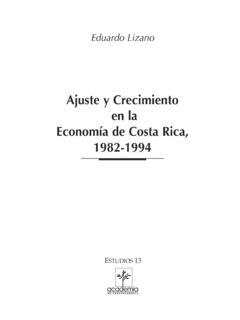 Ajuste y Crecimiento en la Econom&#237;a de Costa Rica, 1982 …