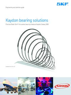 Kaydon Reali-Slim Bearing Catalog - Thin section bearings ...