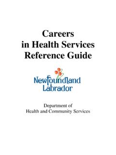 Careers in Health Services Reference Guide - …