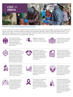 CDC in India - Centers for Disease Control and Prevention