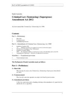 Criminal Law (Sentencing) (Supergrass) AmendmentAct 2012