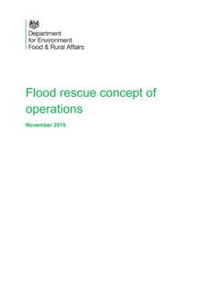 Flood rescue concept of operations