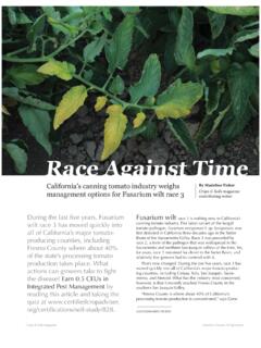 Race Against Time - University of California, Davis