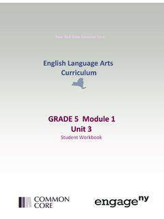 GRADE 5 Module 1 Unit 3 - Mrs. Looney's Class