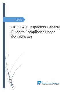 CIGIE FAEC Inspectors General Guide to Compliance under ...