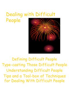 Dealing with Difficult People - USDA