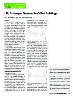 Lift Passenger Demand in Office Buildings - ELE-LIFE