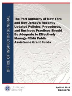 OIG-15-67-D The Port Authority of New York and New Jersey ...