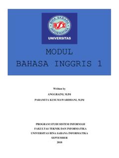 MODUL BAHASA INGGRIS 1 - BSI