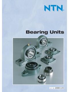 Bearing Units - NTN SNR