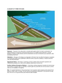 GLOSSARY OF TERMS FOR DAMS - Wisconsin Department …