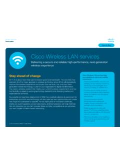 Cisco Wireless LAN Services Overview