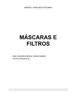 Trabalho M&#225;scaras e Filtros - segurancaetrabalho.com.br