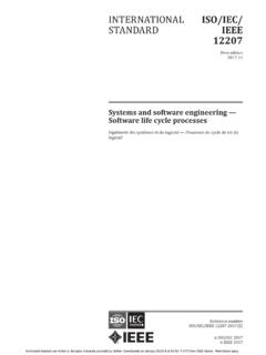 ISO/IEC/IEEE 12207, Systems and software engineering -- …