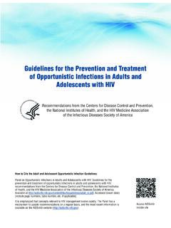 Guidelines for the Prevention and Treatment of ...