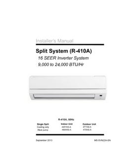 Installer's Manual Split Systems (R-410A) 16 Seer ... - Trane