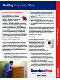 Bed Bug Information and Preparation Checklist