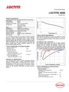 Technical Data Sheet LOCTITE 3609 - maconnet.com