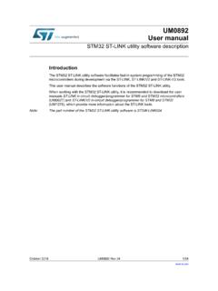 STM32 ST-LINK utility software description