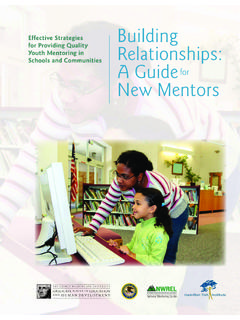 Building Relationships: A Guide for New Mentors