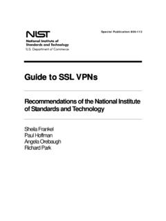 Guide to SSL VPNs - NIST